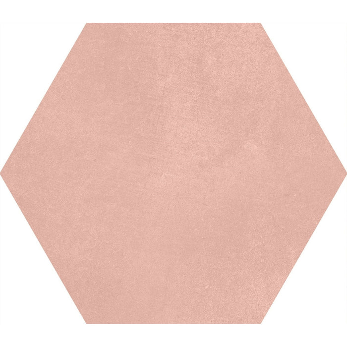 Matte Blush Pink 9x10" Hexagon Porcelain Tiles - TileBuys