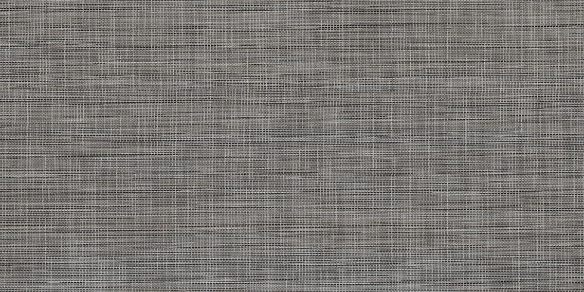 Closeup of Charcoal Grey Fabric Look Porcelain 12x24 Tile