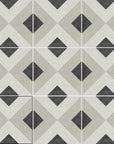 Matte Gray Diamond Pattern 6x6 Porcelain Tile - TileBuys