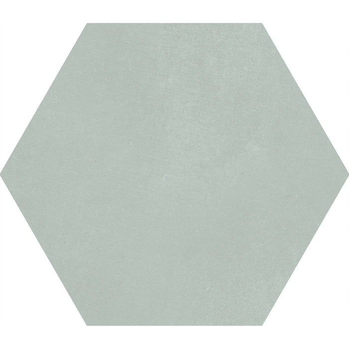Matte Gray Green 9x10" Hexagon Porcelain Tiles - TileBuys