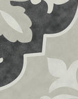 Matte Gray Quatrefoil Pattern 6x6 Porcelain Tile - TileBuys