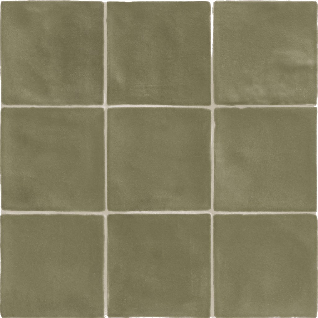 Matte Kale Green 4x4 Tiles