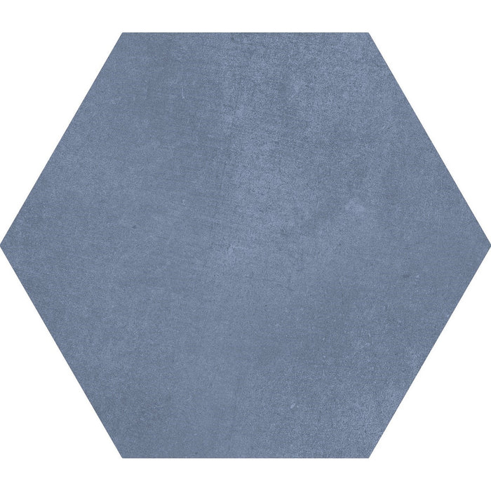 Matte Sapphire Blue 9x10" Hexagon Porcelain Tiles - TileBuys
