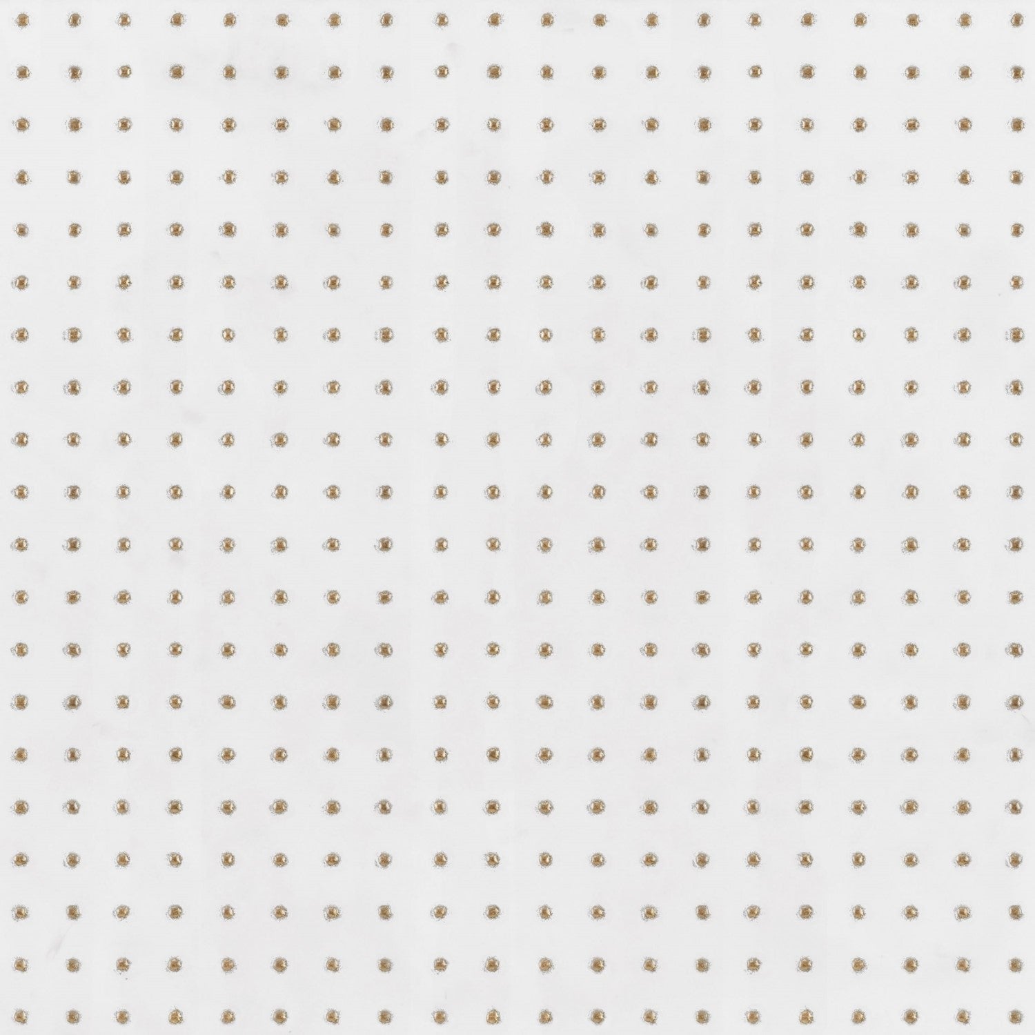 Matte White 12 x 12 Wall Tile with Gold Dots in Grid Pattern - TileBuys