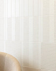 Matte White 12 x 12 Wall Tile with Gold Dots in Tandem - TileBuys