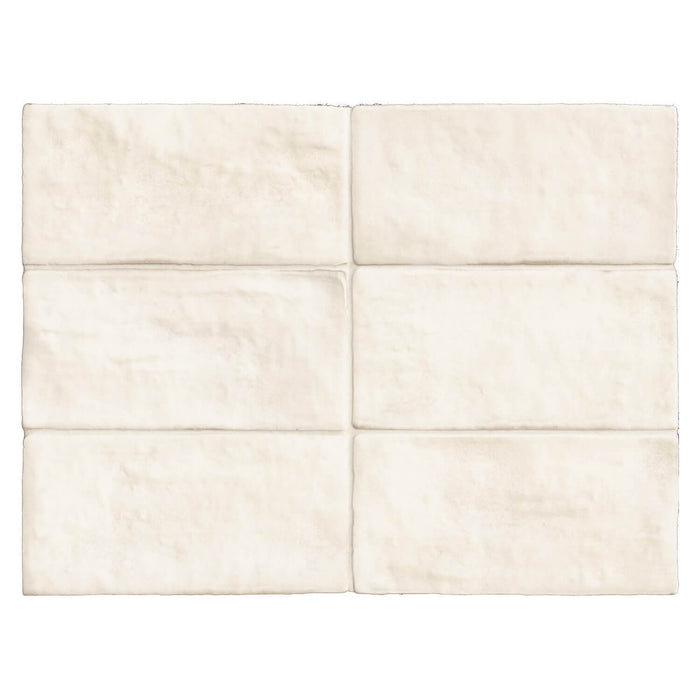 Matte Terracotta White Ceramic 4x8 Tile