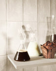 Matte Terracotta White Ceramic 4x8 Tile Backsplash