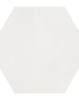 Matte White 9x10" Hexagon Porcelain Tiles - TileBuys