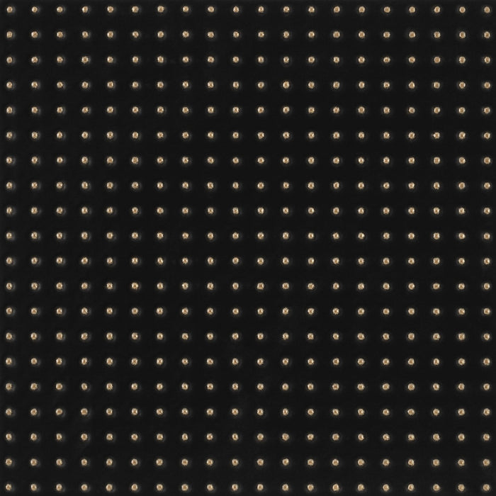 Matte Black 12 x 12 Wall Tile with Gold Dots in Grid Pattern