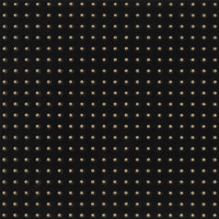 Matte Black 12 x 12 Wall Tile with Gold Dots in Grid Pattern