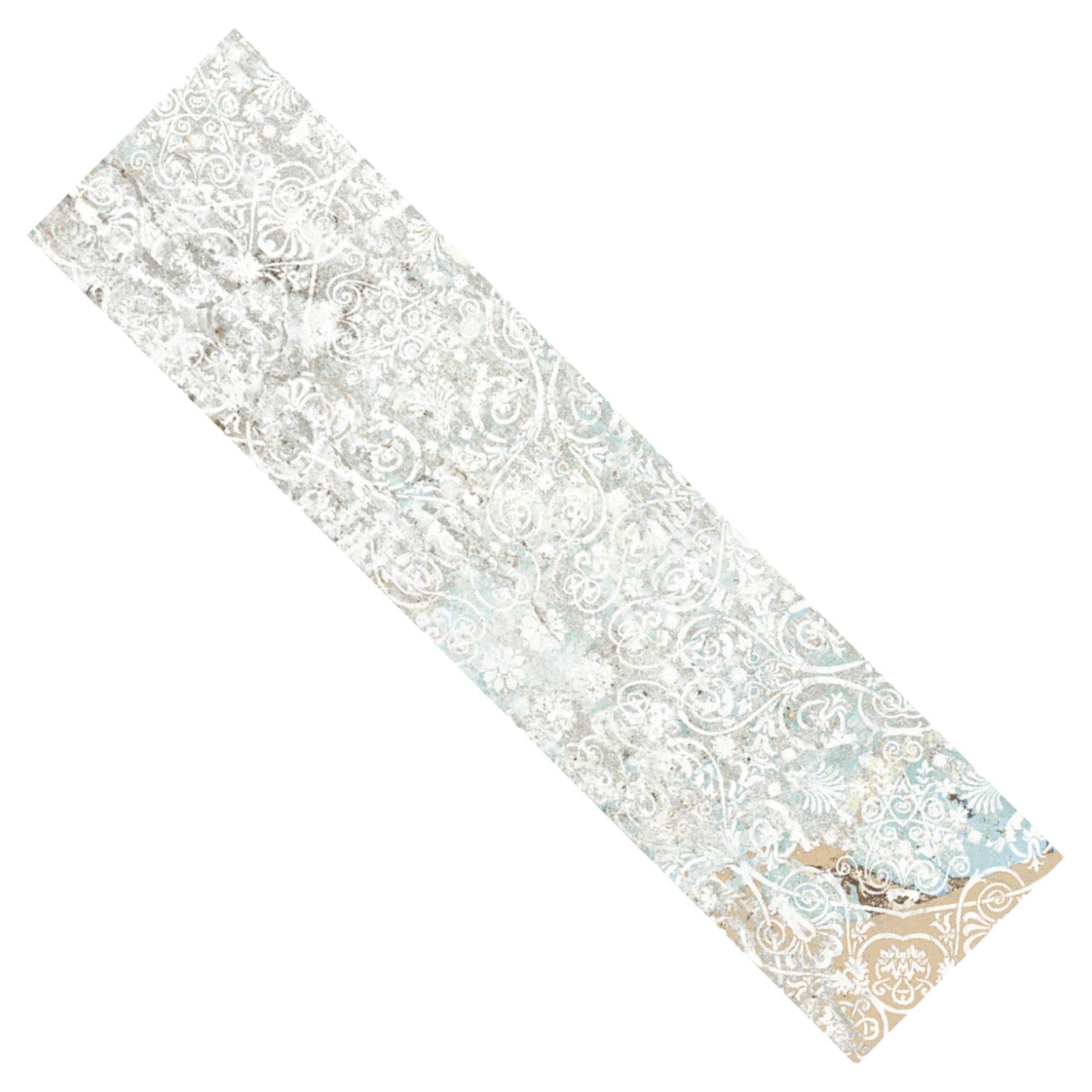 Off - White & Cream Carpet Look 3x12 Ceramic Subway Wall Tile - TileBuys