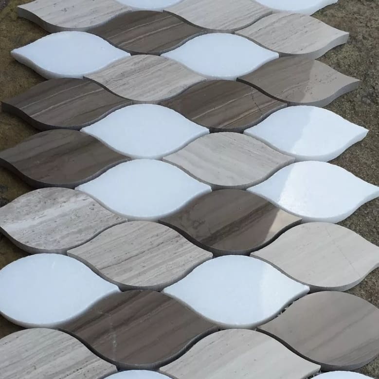 Paris Jardin Mixed Marble Mosaic Tile - TileBuys