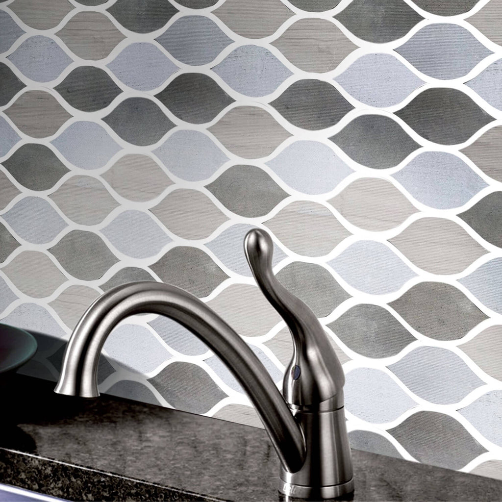 Paris Jardin Mixed Marble Mosaic Tile - TileBuys