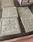 Patina Green Copper Ceramic Vintage Look Tile - TileBuys