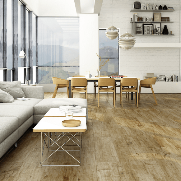 Porcelain Maple Wood Floor Tiles - 10x40" (18.77 Sq Ft) - TileBuys