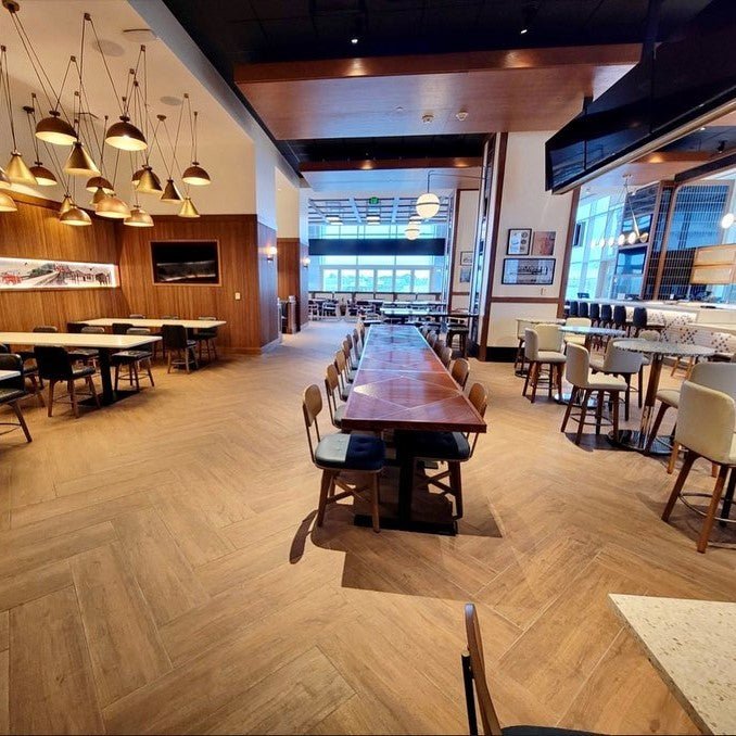 Porcelain Teak Wood Floor Tiles - 10x40" (18.77 Sq Ft) - TileBuys