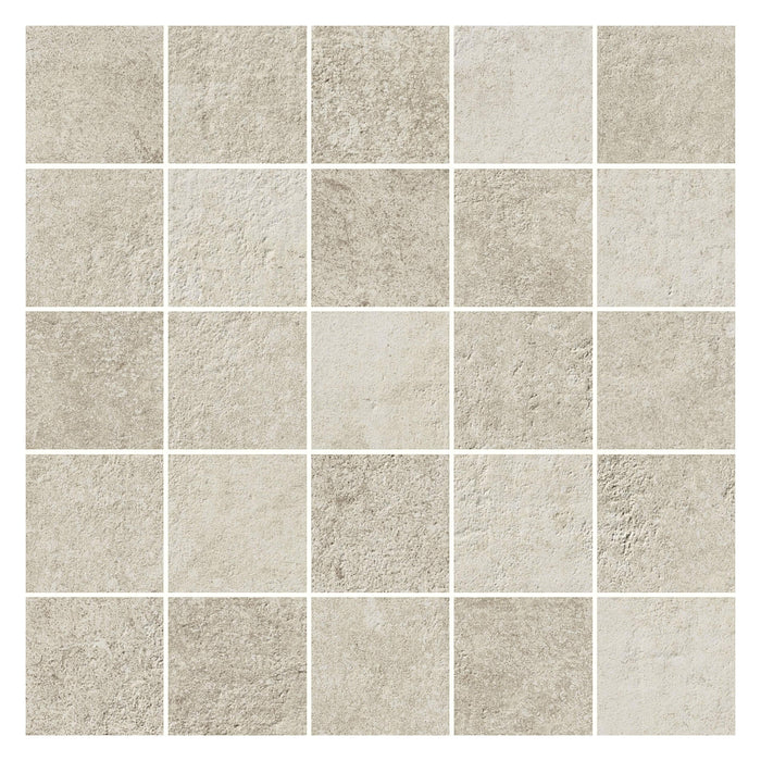 Range White Matte Porcelain 2x2 Squares Mosaic Tile - TileBuys