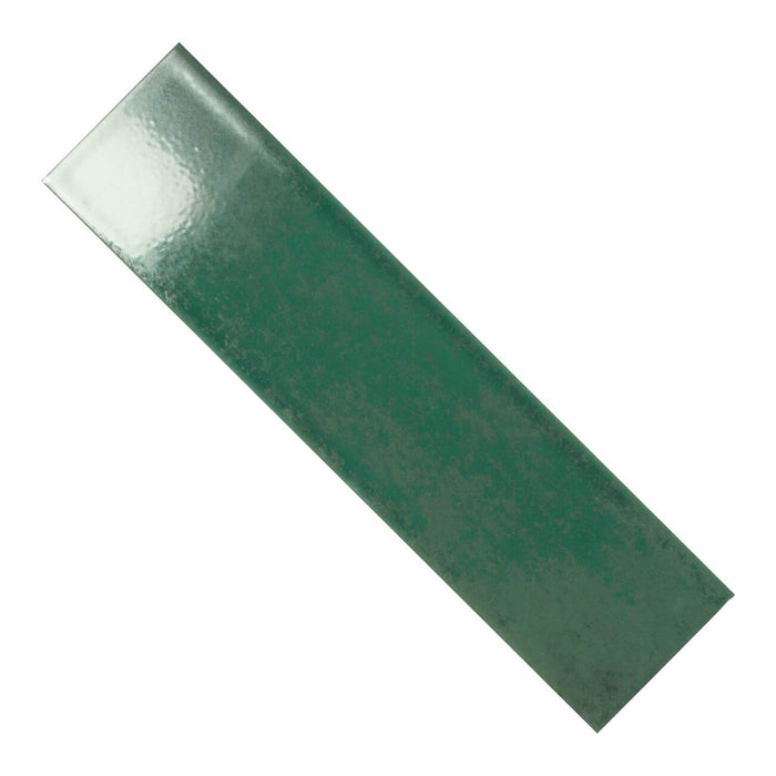 Reality Ceramic 3x12 Subway Wall Tile in Glossy Palm Green - TileBuys