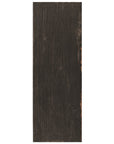 Closeup of Black 8x24 Distressed Wood Look Porcelain Tile