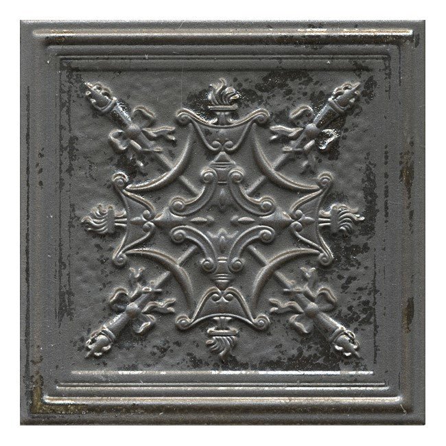 Silver Gray Faux Tin Backsplash Tile - TileBuys