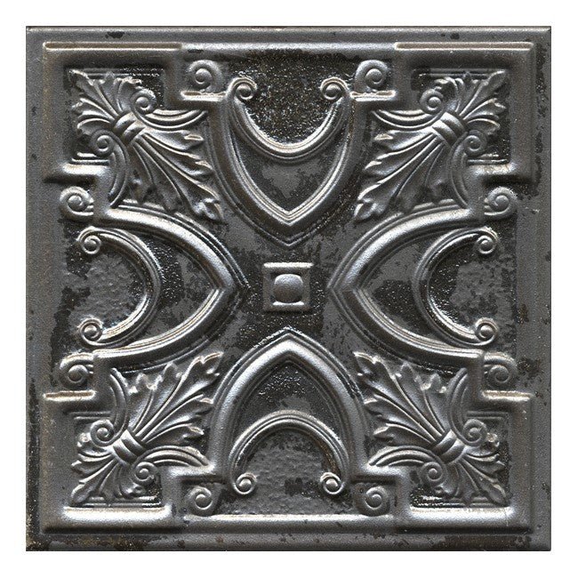 Silver Gray Faux Tin Backsplash Tile - TileBuys