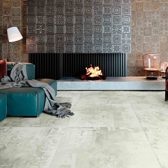 Silver Gray Faux Tin Backsplash Tile - TileBuys