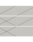 Silver Line 4 x 16 Gray Patterned Ceramic Subway Wall Tile - TileBuys