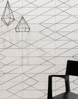 Silver Line 4 x 16 Gray Patterned Ceramic Subway Wall Tile - TileBuys