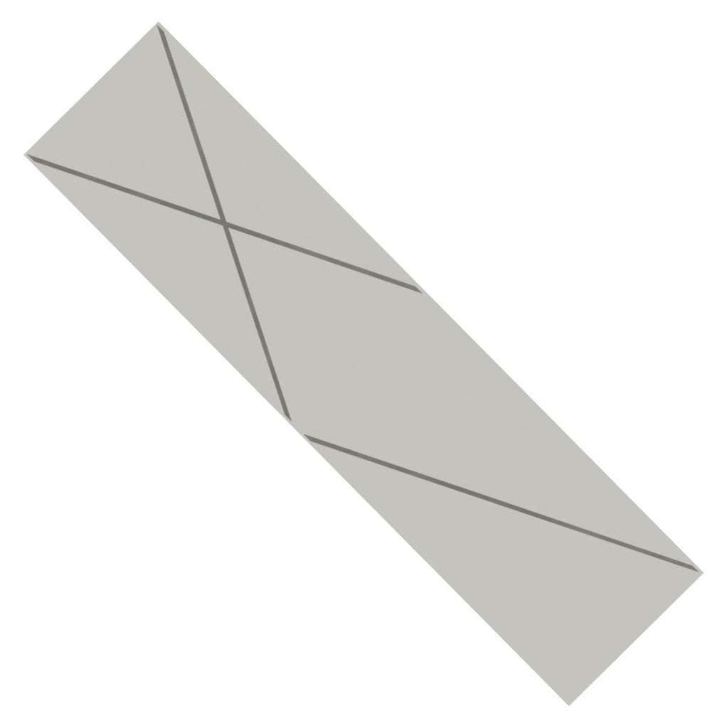 Silver Line 4 x 16 Gray Patterned Ceramic Subway Wall Tile - TileBuys