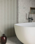 Smoke Gray Ceramic Linterna Mosaic Tile - TileBuys