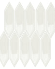 Snow White Ceramic Picket Tile Southampton - TileBuys