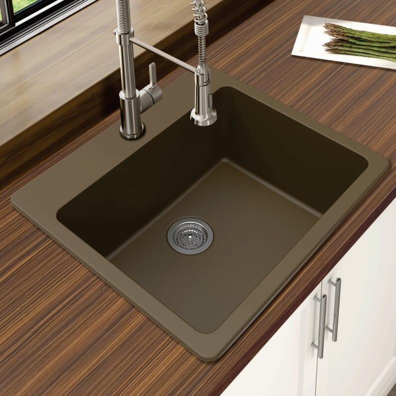 Soci Sinks - Athos Granite Composite Kitchen &amp; Bar Sinks - TileBuys