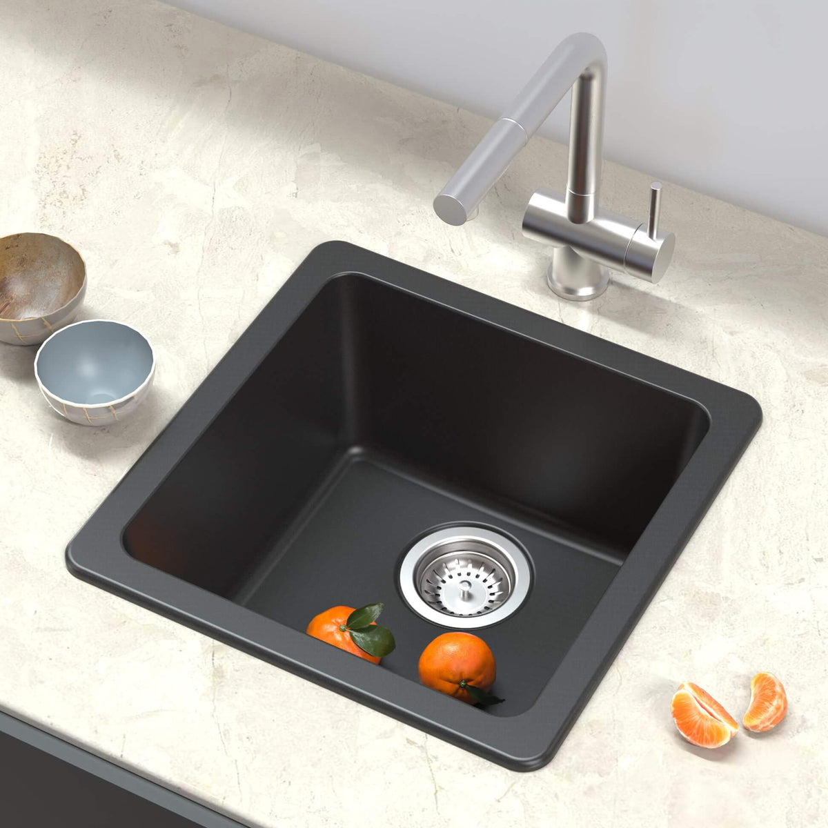 Soci Sinks - Athos Granite Composite Kitchen &amp; Bar Sinks - TileBuys