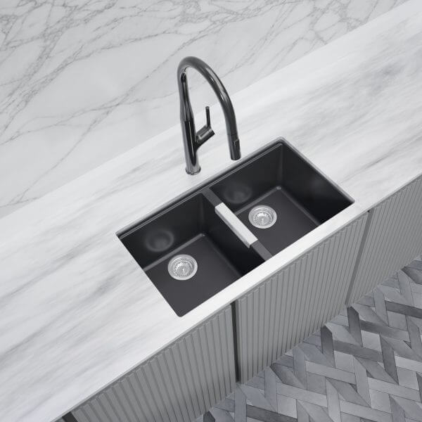 Soci Sinks - Athos Granite Composite Kitchen & Bar Sinks - TileBuys