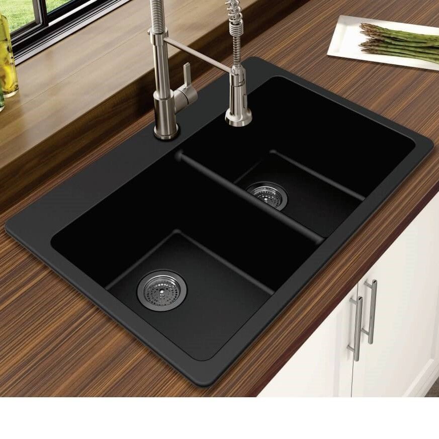 Soci Sinks - Athos Granite Composite Kitchen &amp; Bar Sinks - TileBuys