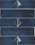 Spectrum Ceramic 3D 3x12 Subway Tile in Glossy River Blue - TileBuys