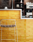 Spectrum Ceramic 3D 3x12 Subway Tile in Glossy Sahara Yellow - TileBuys