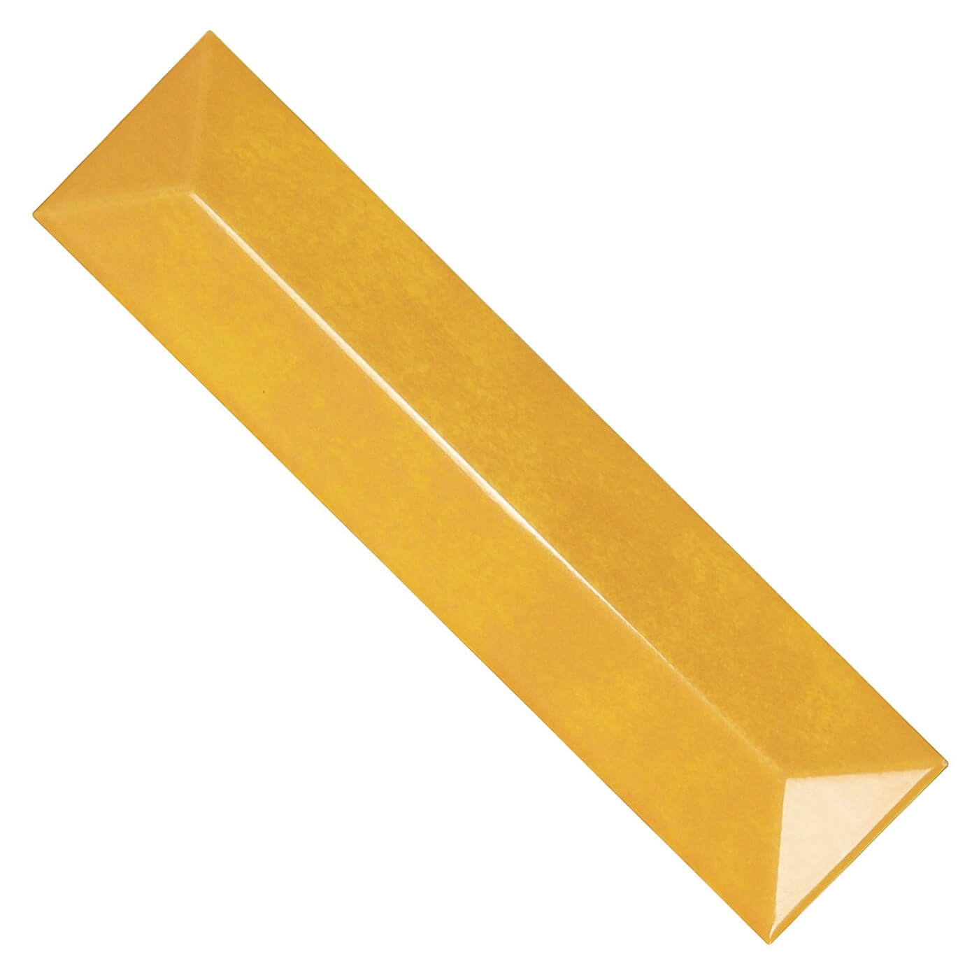 Spectrum Ceramic 3D 3x12 Subway Tile in Glossy Sahara Yellow - TileBuys
