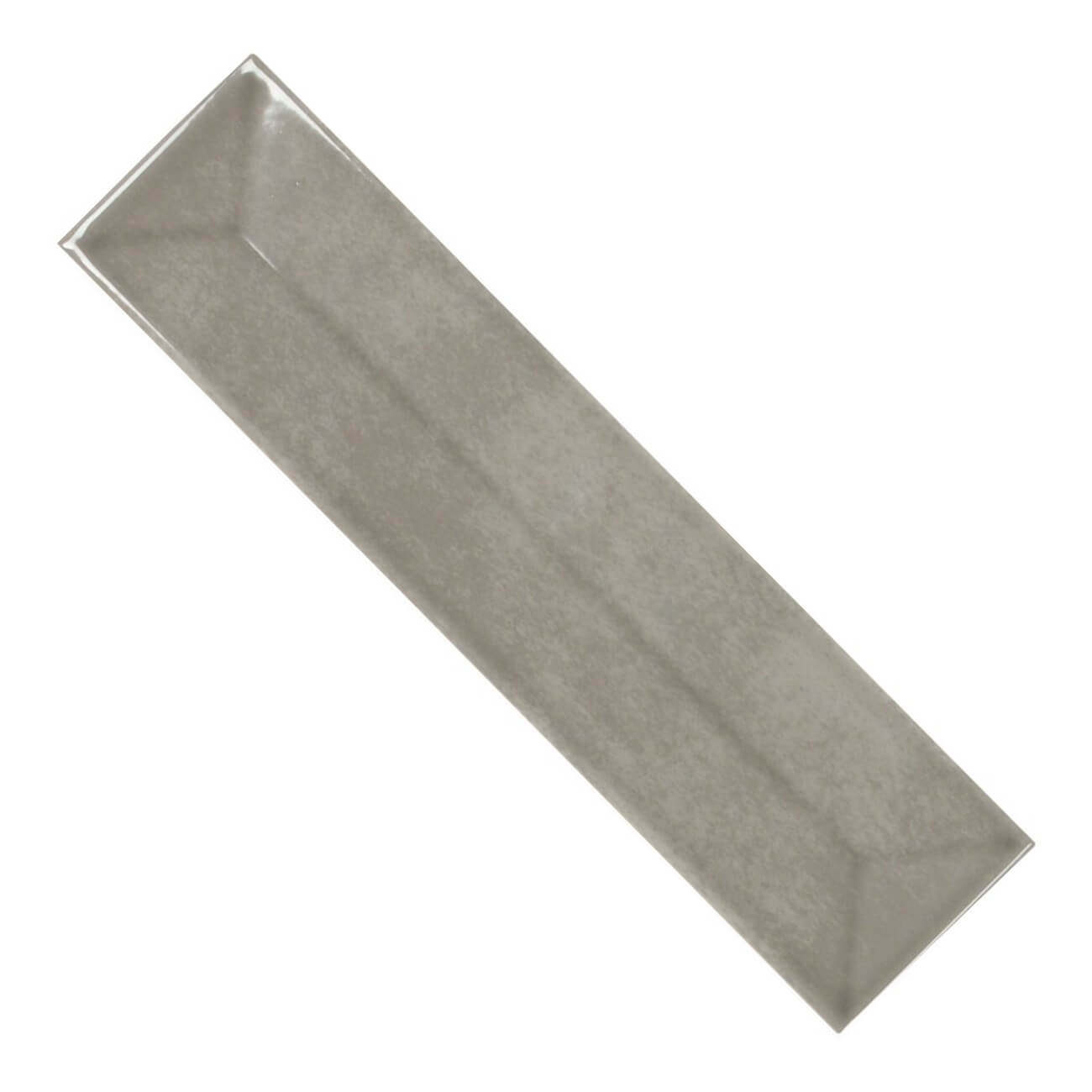 Spectrum Ceramic 3D 3x12 Subway Tile in Glossy Smoky Gray - TileBuys