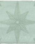 Starburst Ceramic Deco 5 x 5 Tile in Glossy Aqua - TileBuys