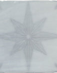Starburst Deco 5 x 5 Tile in Glossy Sky Blue Ceramic - TileBuys