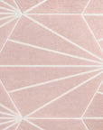Starline Pattern Blush Pink Porcelain Hexagon Tile