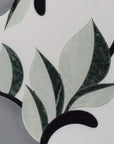 Thassos White, Nero Black, and Verde Green Leaf Marble Waterjet Mosaic Tile - TileBuys