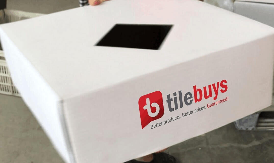 Free Shipping on Orders Over $1500 | Pictured: Box of Tiles from TileBuys