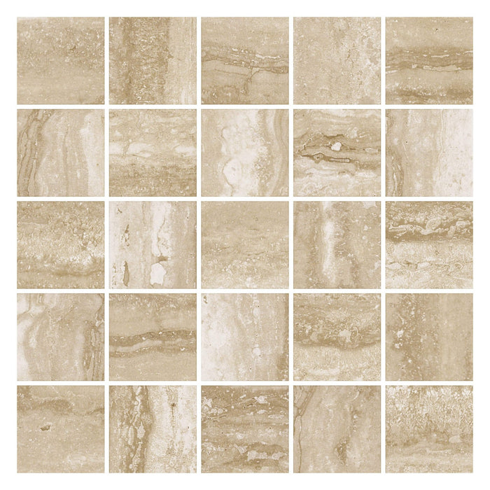 Tivoli Desert Matte Porcelain 2x2 Squares Mosaic Tile - TileBuys