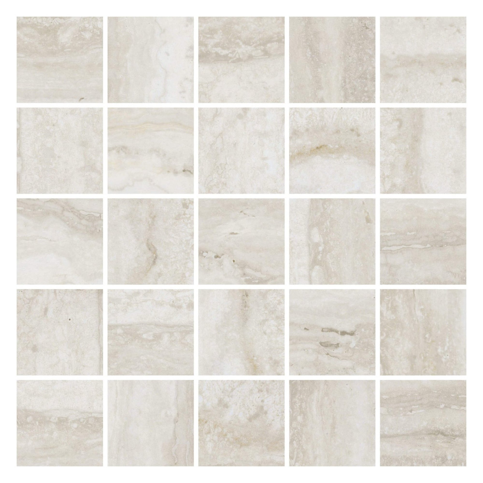 Tivoli Ice Matte Porcelain 2x2 Squares Mosaic Tile - TileBuys