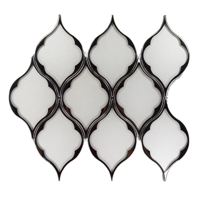 Silver Glass Droplet Tile