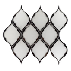 Silver Glass Droplet Tile
