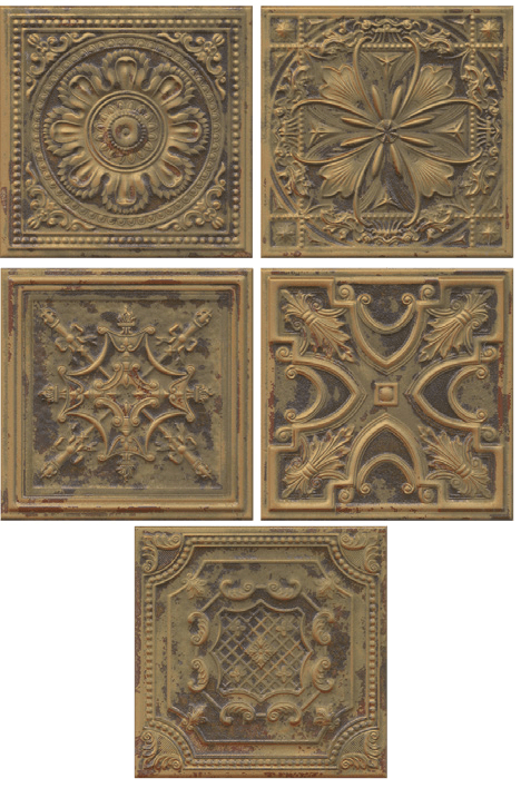 Vintage Copper Look Tile Backsplash - TileBuys