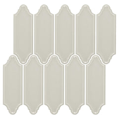 Warm Gray Ceramic Linterna Mosaic Tile - TileBuys